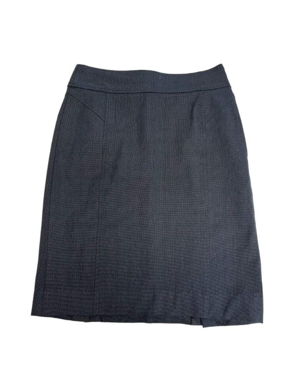 Banana Republic Double Slit Pencil Skirt~Size 6~Charcoal Gray Midi Career L12 24